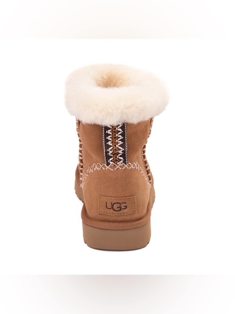 UGG Women’s Classic Mini Alpine Winter Boots in Chestnut Sz 8 - Picture 3 of 10